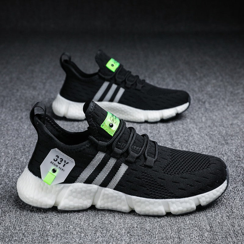Men's Knit Lightweight Running Sneakers | EVA Sole Athletic Shoes