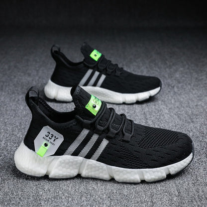 Men's Knit Lightweight Running Sneakers | EVA Sole Athletic Shoes
