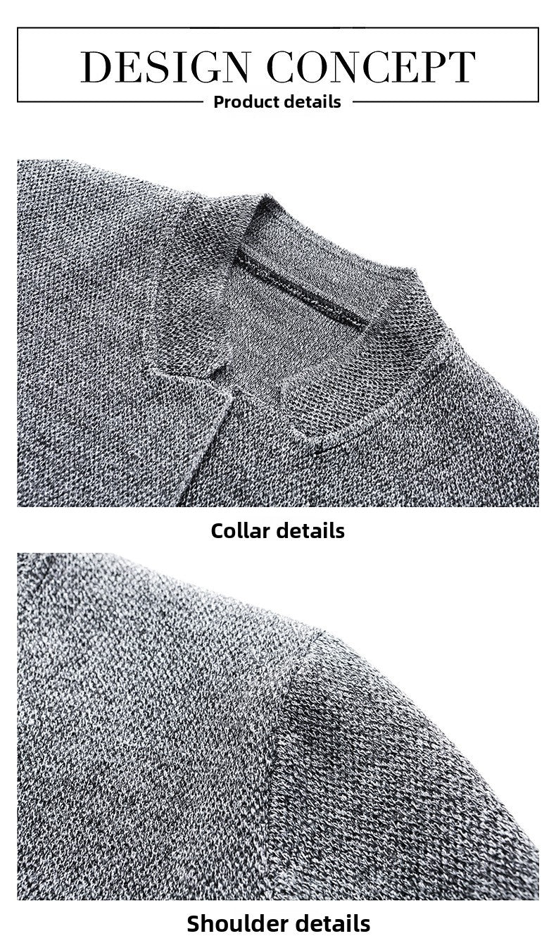 Supplier image for Men's Non-Iron Knit Cardigan