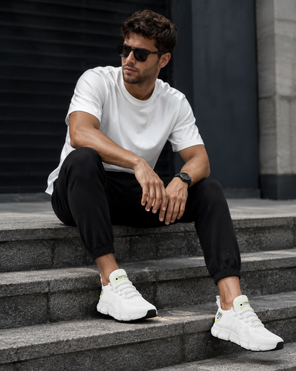 Men's Knit Lightweight Running Sneakers | EVA Sole Athletic Shoes