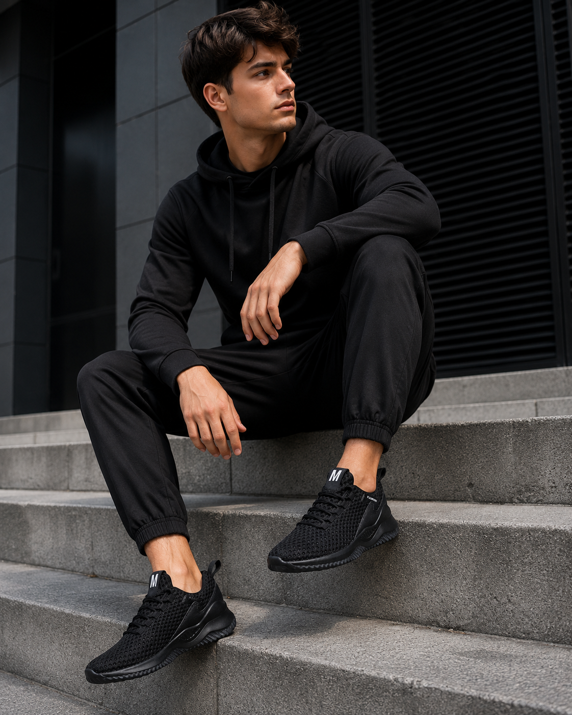 Men's Mesh Running Shoes | Lightweight EVA Sole Athletic Sneakers