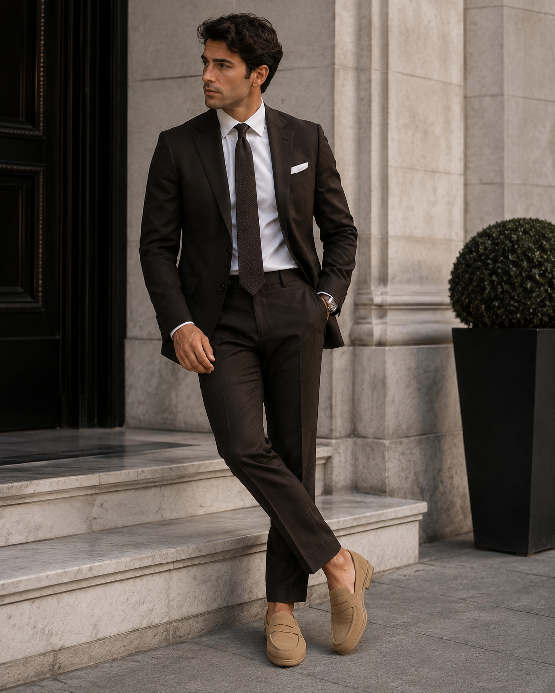 Men's Retro Mesh Slip-On Penny Loafers | Thick Sole Casual Dress Shoes
