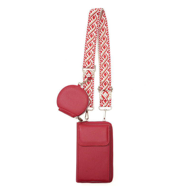 Women's PU Crossbody Wallet Bag | Multi-Compartment Phone Purse