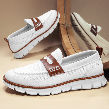 Men's Mesh Knit Loafers | Lightweight Casual Slip-On Shoes