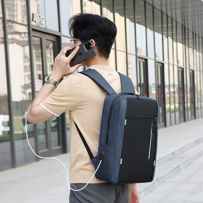 Oxford Fabric 3-Piece Laptop Backpack Set | USB Charging Travel Bag