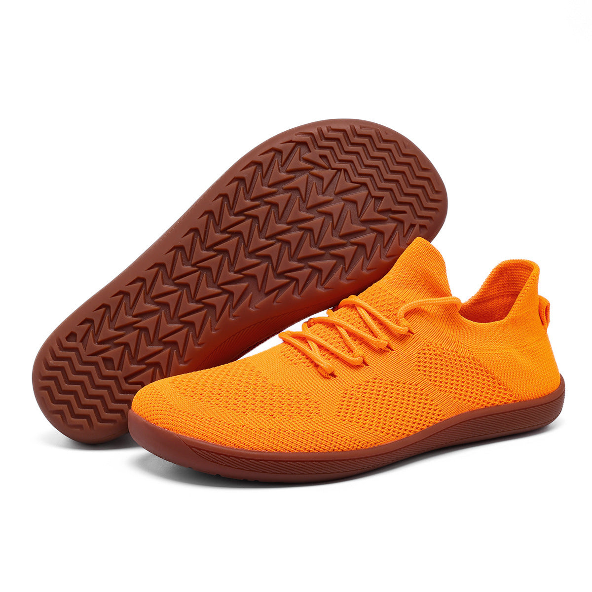 Men's Lightweight Knit Sneakers | Rubber Sole Casual Walking Shoes