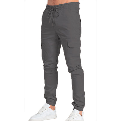 Men's Casual Cotton Blend Trousers | Relaxed Straight Leg Everyday Pants