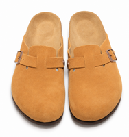 AuraX Slipper Shoes — Bao Tou Antelope Brown Blue studio product image