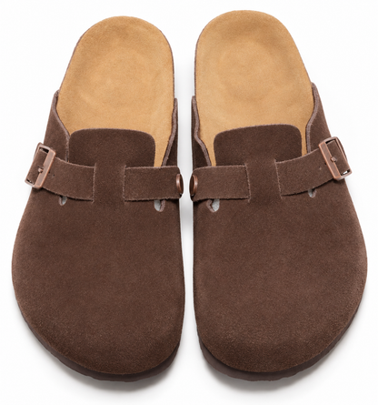 AuraX Slipper Shoes — Bao Tou Coffee Blue studio product image