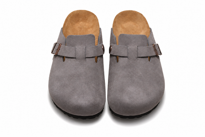 AuraX Slipper Shoes — Bao Tou Gray Matte Yellow studio product image