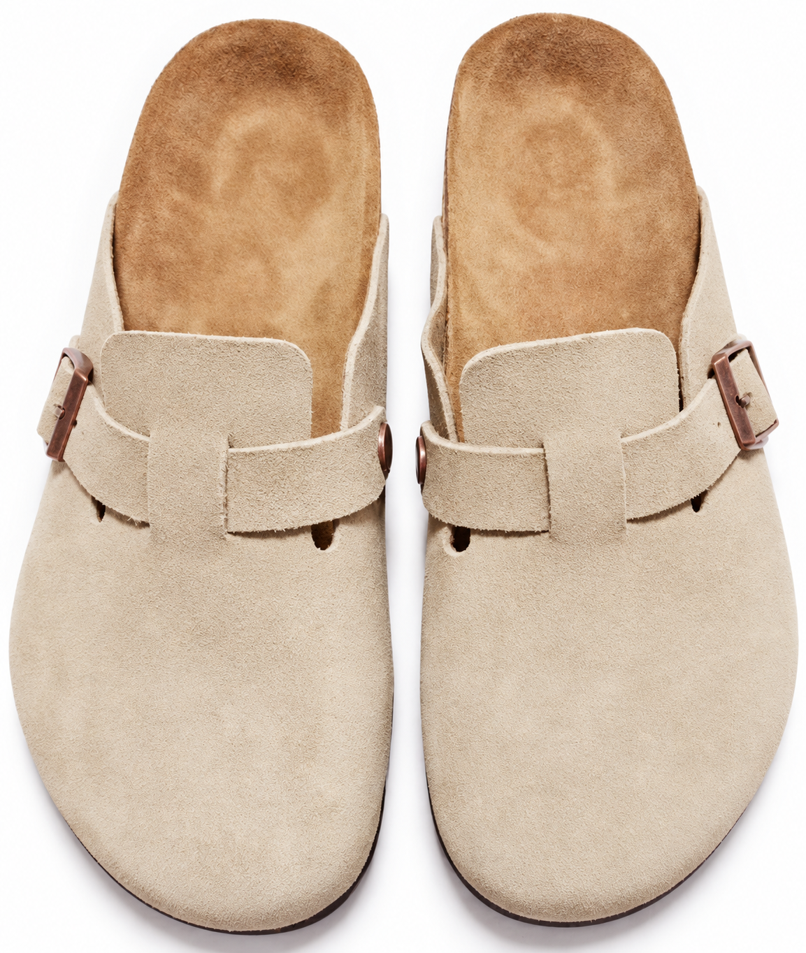 AuraX Slipper Shoes — Bao Tou Light Brown Matte Yellow studio product image