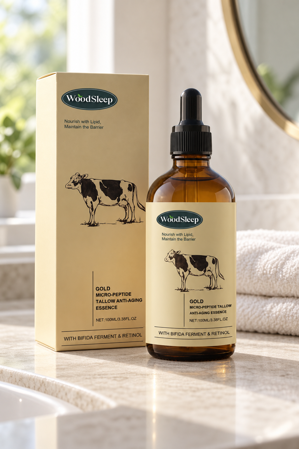 Woodsleep moisturizing essence vanity view
