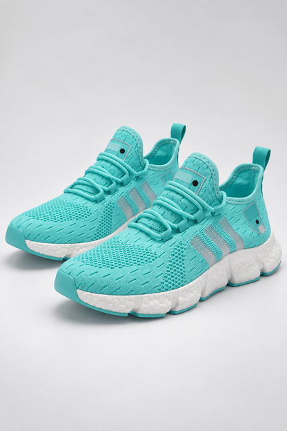 Men’s moonlight knit lace-up sneakers with EVA sole studio view