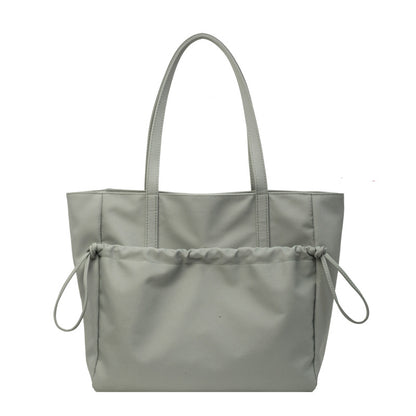 Women's Large Capacity Nylon Drawstring Tote Bag | Lightweight Everyday Bag