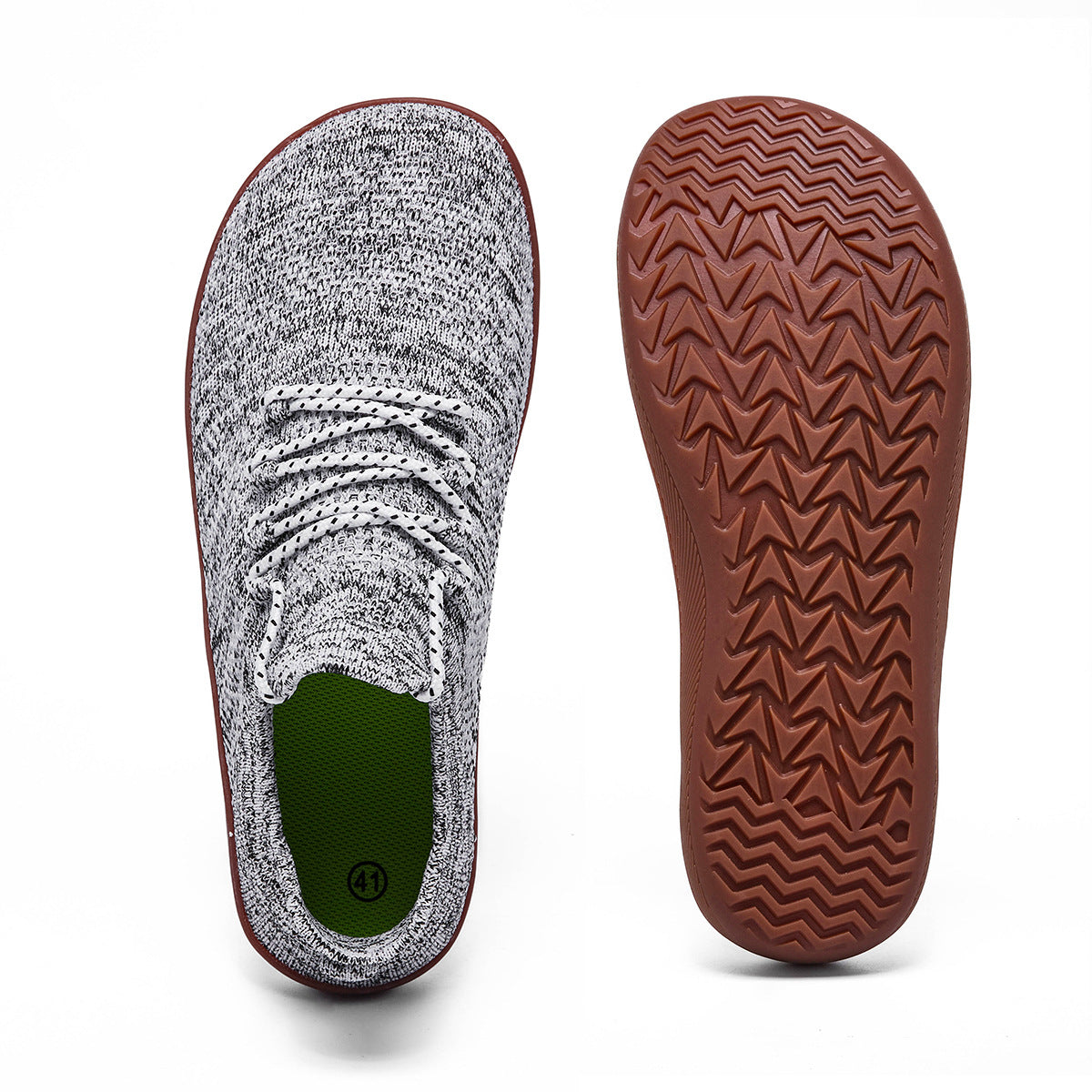 Men's Lightweight Knit Sneakers | Rubber Sole Casual Walking Shoes