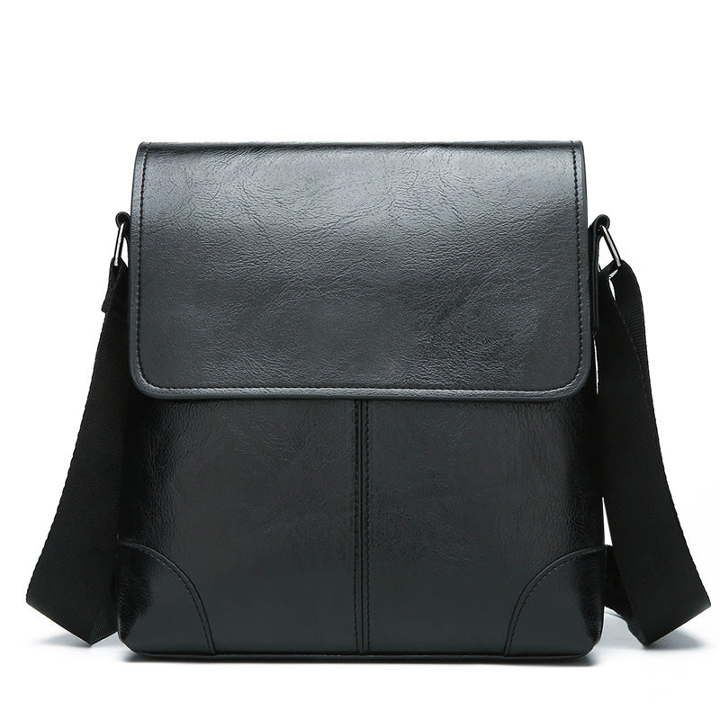 Men's PU Leather Business Shoulder Bag | Multi-Compartment Laptop Briefcase