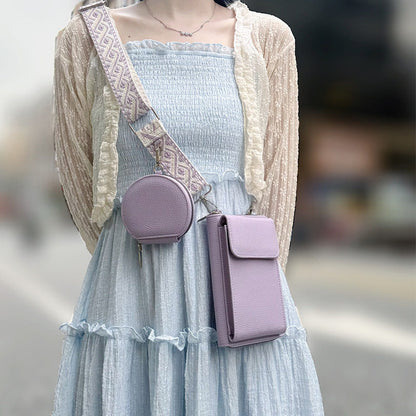 Women's PU Crossbody Wallet Bag | Multi-Compartment Phone Purse