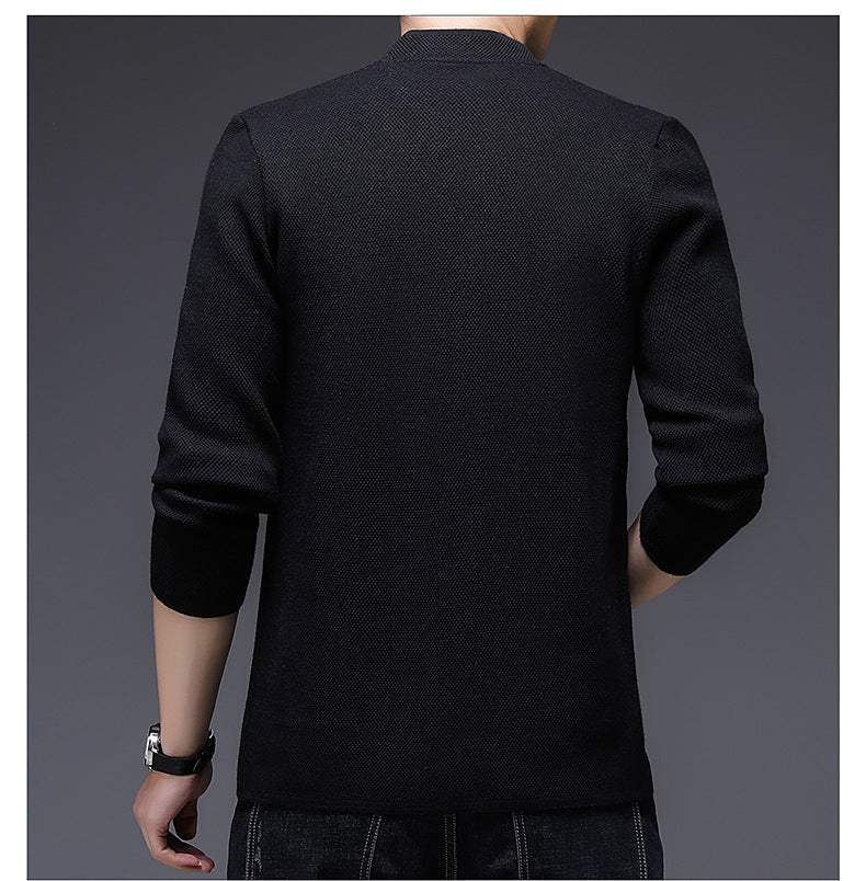 Supplier image for Men's Non-Iron Knit Cardigan