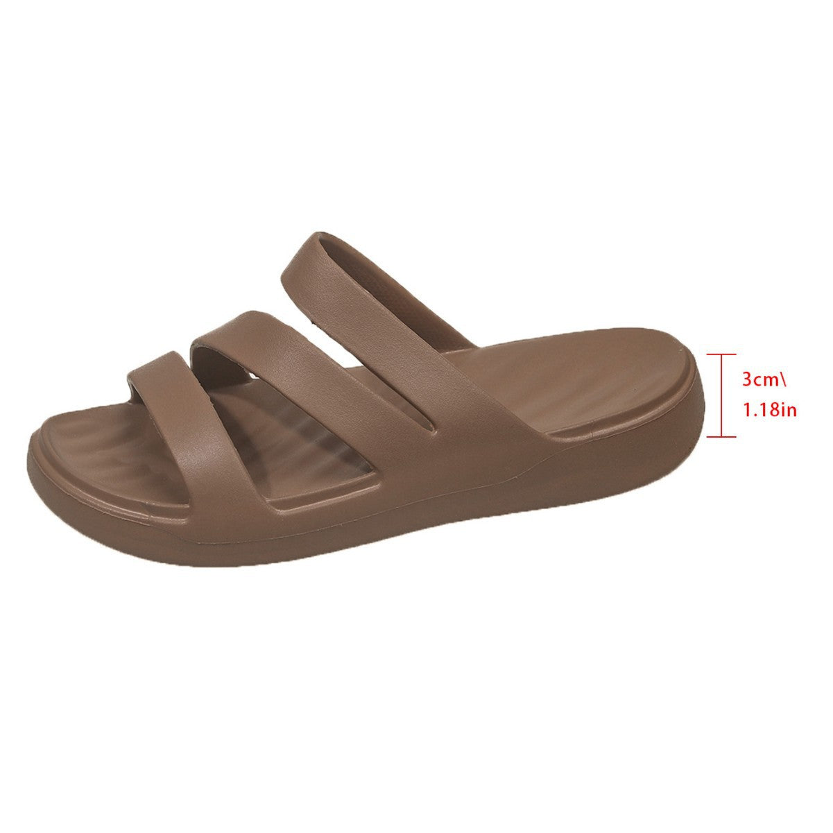 Women's Casual Beach Flat Slippers | Lightweight Rubber Flip Flops