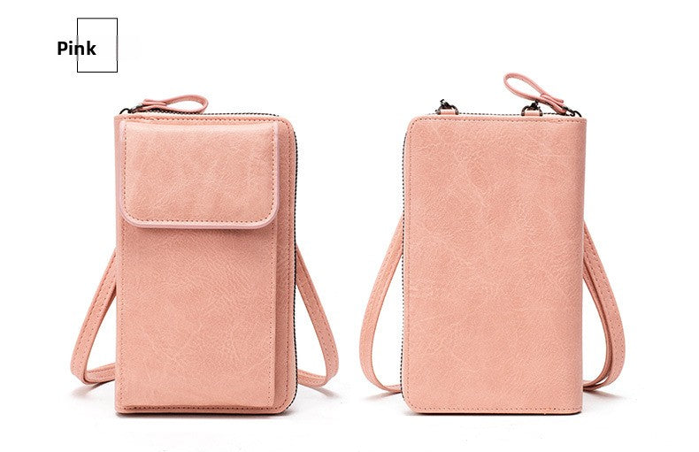 Women's Retro Mini PU Leather Crossbody Bag | Compact Bucket Shoulder Purse