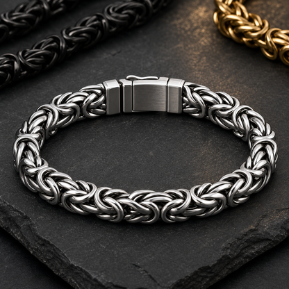 Byzantine link titanium steel bracelet product photo