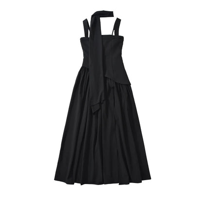 Women's High Slit Square Neck Maxi Dress | Sleeveless Formal Evening Gown