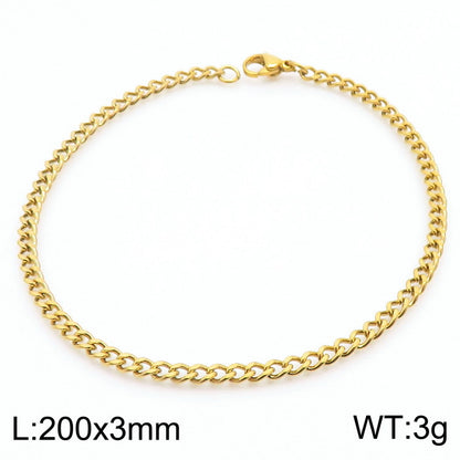 Men's Cuban Link Titanium Steel Chain Bracelet | Unisex Bold Wrist Jewelry