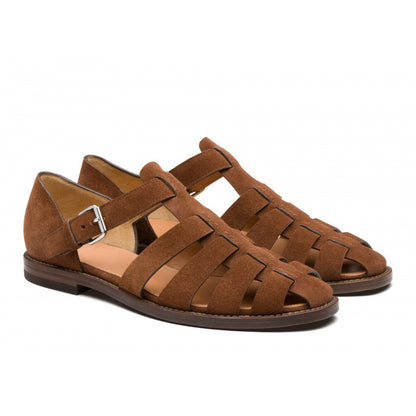 Men's Leather Buckle Open Toe Sandals | Business Casual Beach Shoes