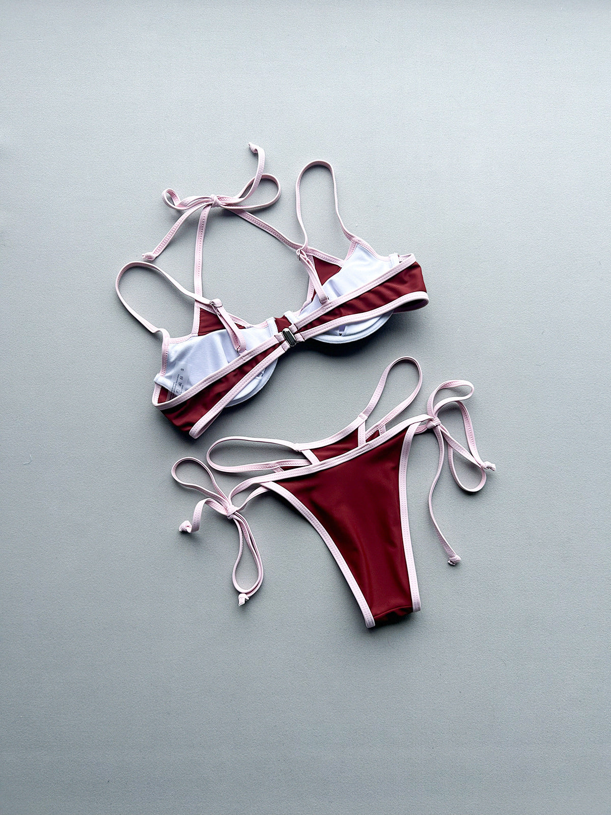 Women's Underwire Padded Bikini Set | Nylon Spandex Two-Piece Swimsuit