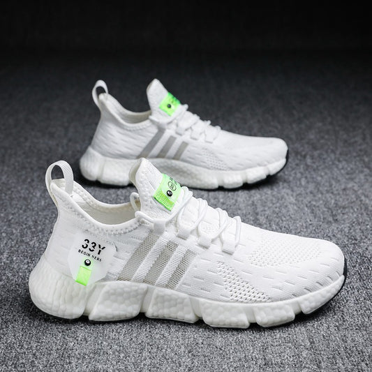 Men's Knit Lightweight Running Sneakers | EVA Sole Athletic Shoes