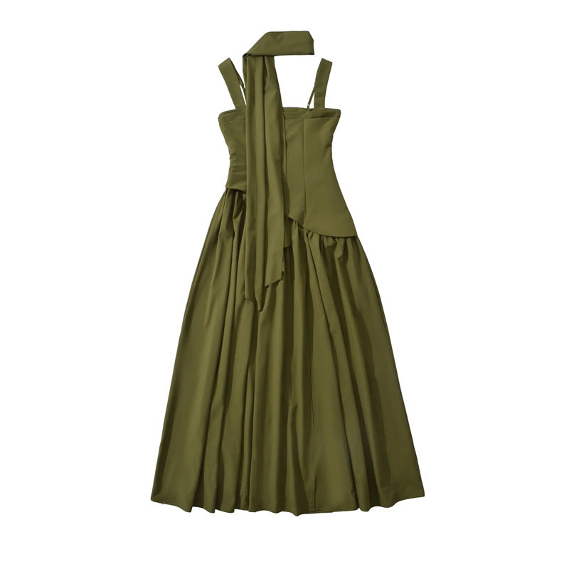 Women's High Slit Square Neck Maxi Dress | Sleeveless Formal Evening Gown