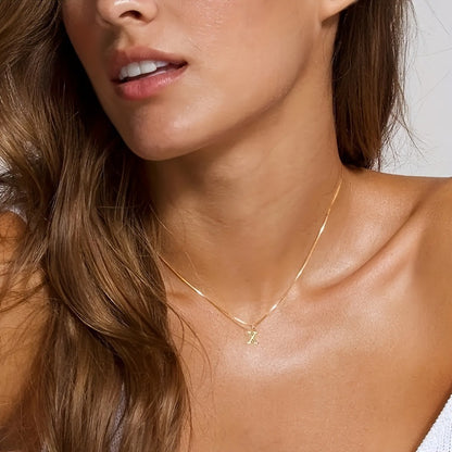 Personalized Initial Letter Necklace | Stainless Steel A-Z Pendant