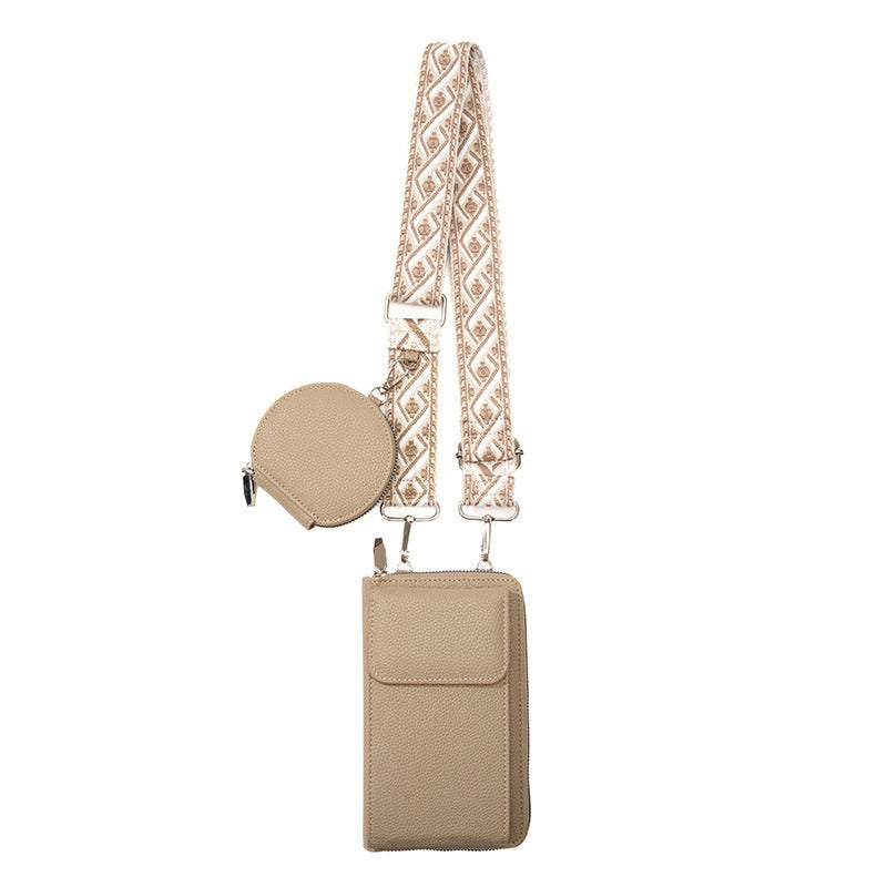 Women's PU Crossbody Wallet Bag | Multi-Compartment Phone Purse