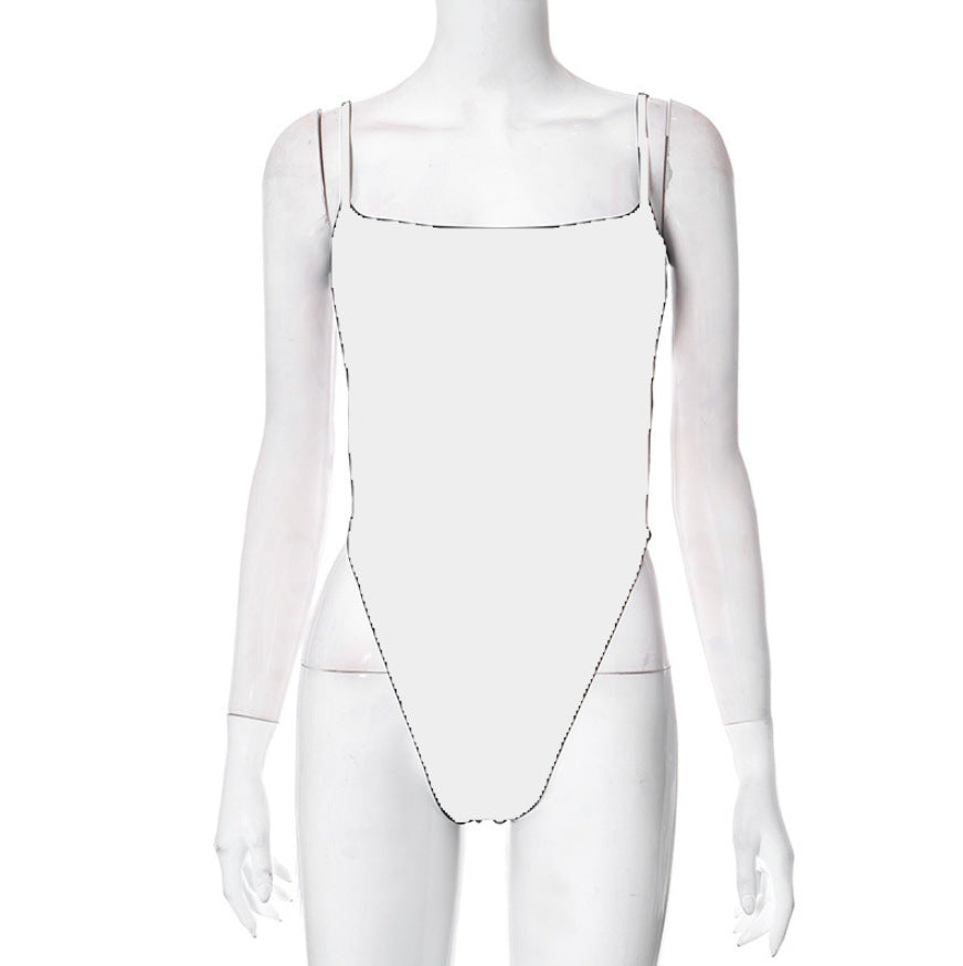 Women's Sleeveless Backless Jumpsuit | One-Piece Casual Romper