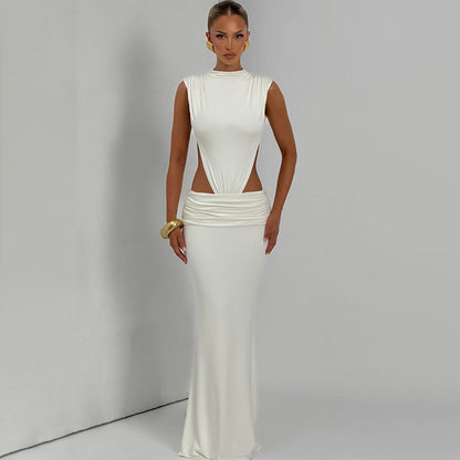 Women's Ruched Bodycon Mini Dress | Sleeveless Fitted Casual Summer Dress