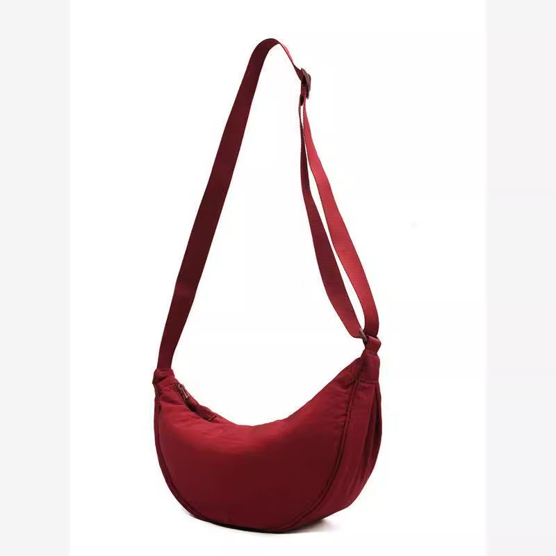 Women's Large Capacity PU Nylon Crossbody Bag | Adjustable Casual Shoulder Bag