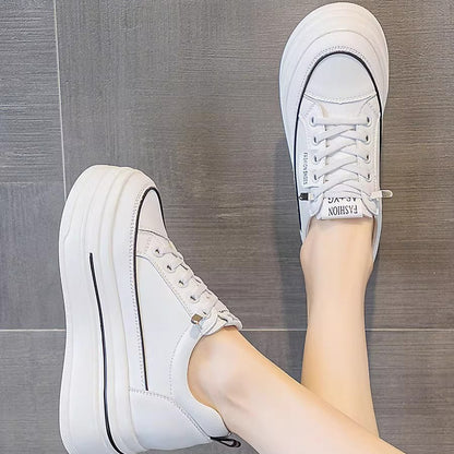 Women's Platform Sneakers | Breathable Mesh Cross-Strap Shoes