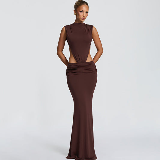 Women's Ruched Bodycon Mini Dress | Sleeveless Fitted Casual Summer Dress