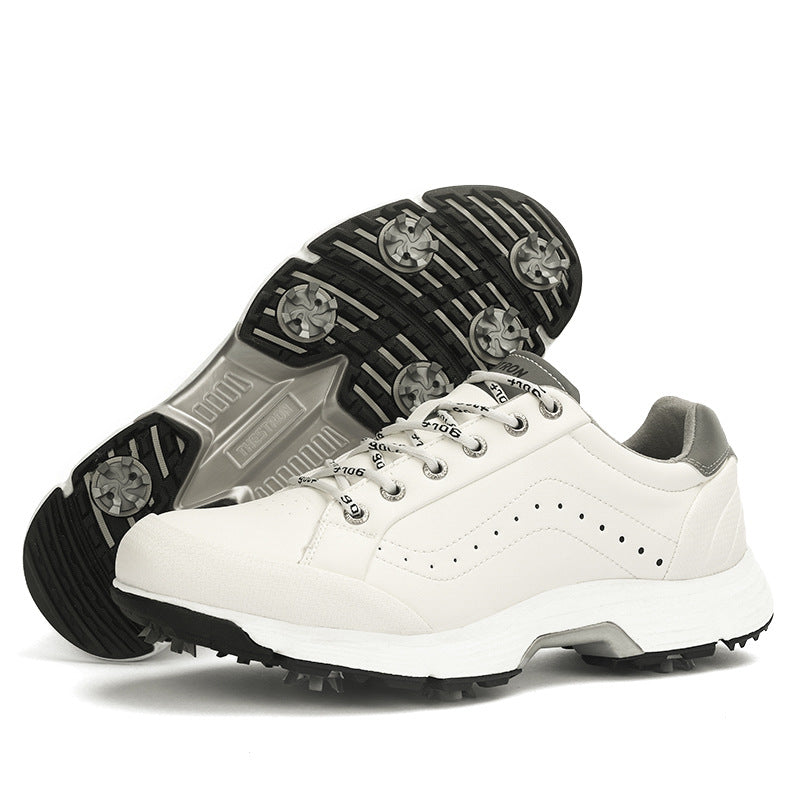 Men's Spiked Golf Shoes | PU Athletic Course Footwear
