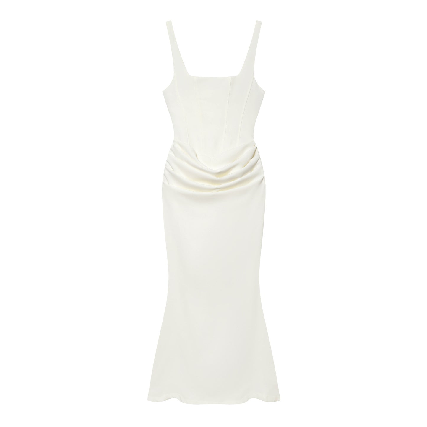 Women's Square Neck Mermaid Gown | Backless Bodycon Formal Evening Dress
