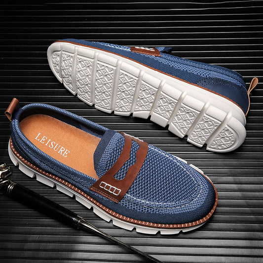 Men's Mesh Knit Loafers | Lightweight Casual Slip-On Shoes