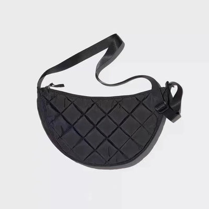 Women's Large Capacity PU Nylon Crossbody Bag | Adjustable Casual Shoulder Bag