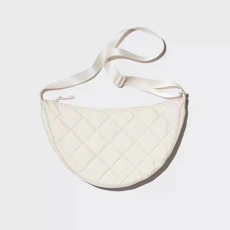 Women's Large Capacity PU Nylon Crossbody Bag | Adjustable Casual Shoulder Bag