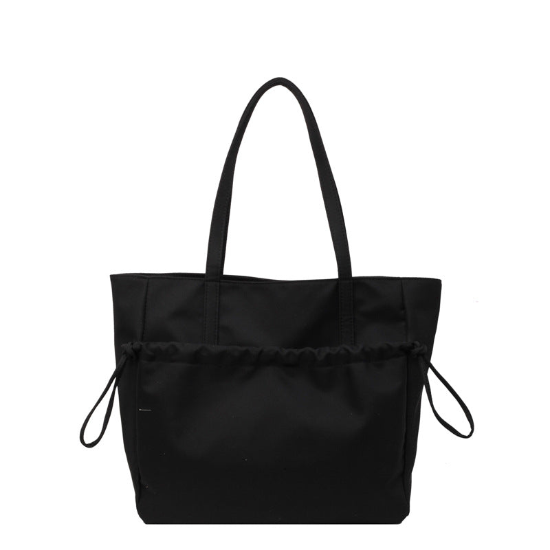 Women's Large Capacity Nylon Drawstring Tote Bag | Lightweight Everyday Bag