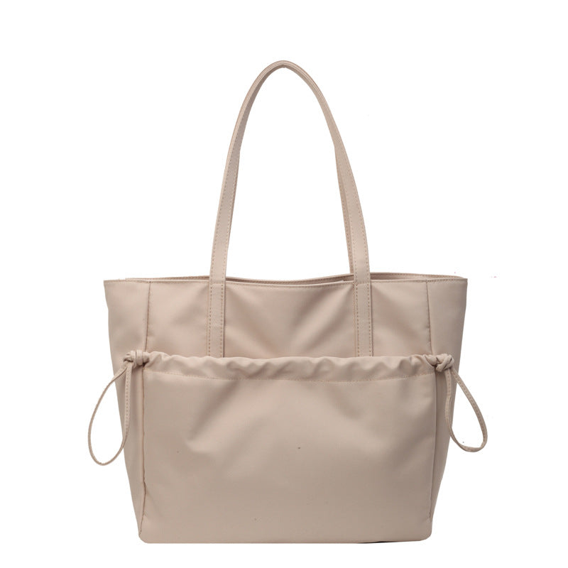 Women's Large Capacity Nylon Drawstring Tote Bag | Lightweight Everyday Bag