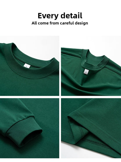Men's Heavyweight Oversized Cotton T-Shirt | 310g Long Sleeve Tee