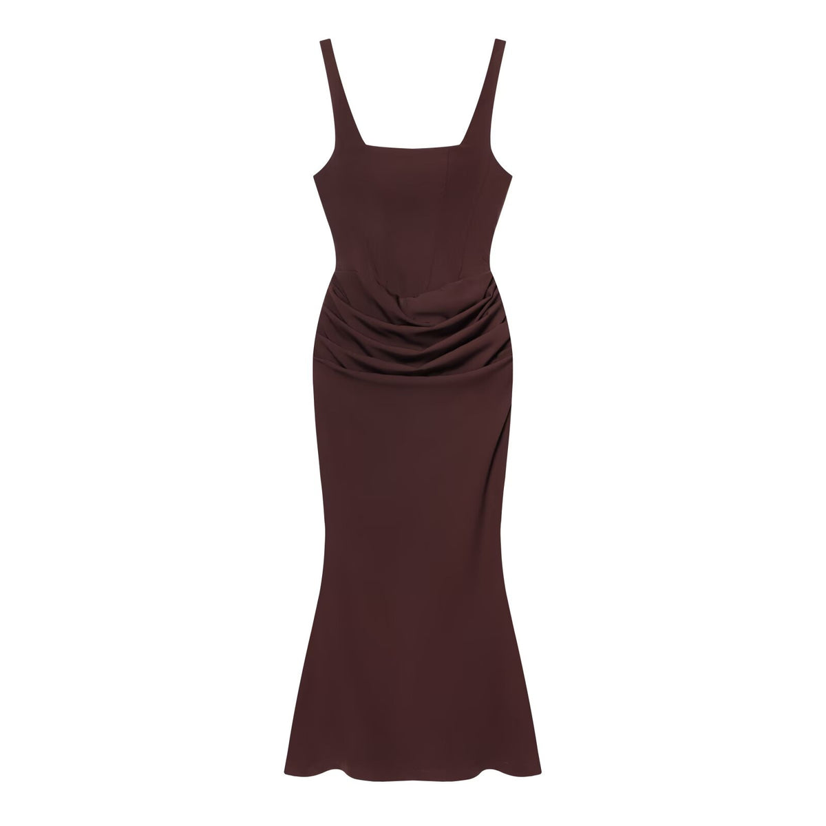 Women's Square Neck Mermaid Gown | Backless Bodycon Formal Evening Dress