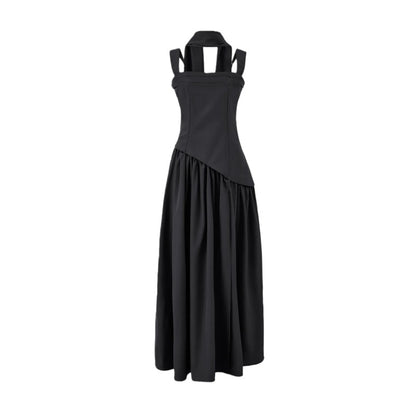 Women's High Slit Square Neck Maxi Dress | Sleeveless Formal Evening Gown