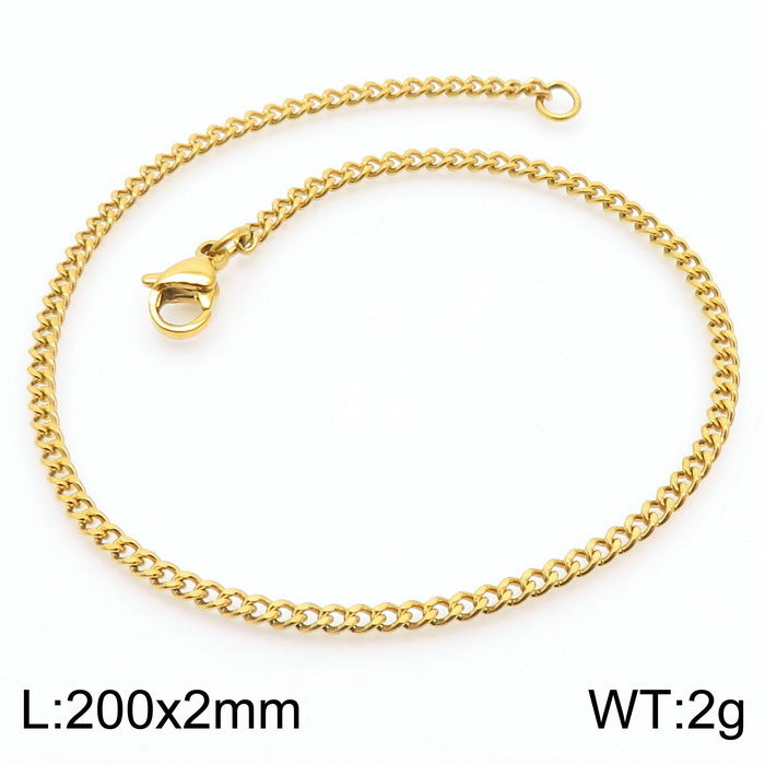 Men's Cuban Link Titanium Steel Chain Bracelet | Unisex Bold Wrist Jewelry