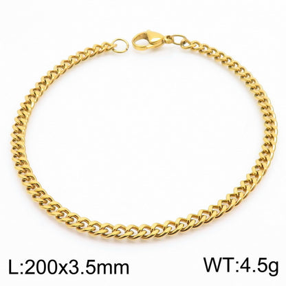 Men's Cuban Link Titanium Steel Chain Bracelet | Unisex Bold Wrist Jewelry